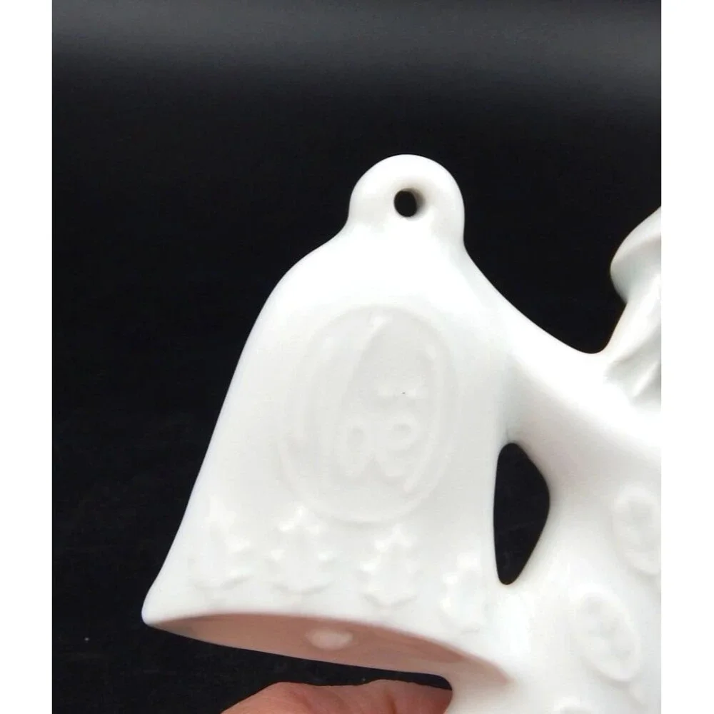 Haviland Limoges France Dancing Bells 1973 Christmas Ornament with Box Vintage